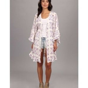 Free People - Floral Ruffle Top